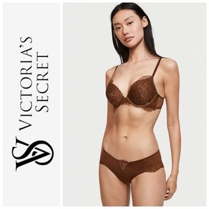 🆕️Victoria's Secret Very Sexy Shimmer Push Up Bra & Cheeky Panty Set